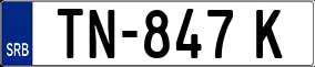 Trailer License Plate